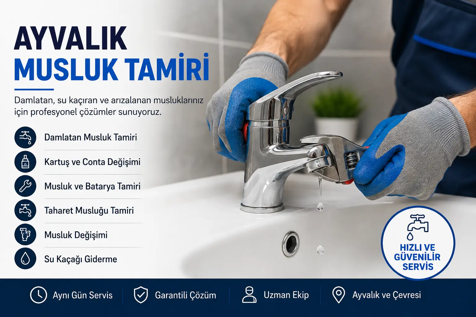 Ayvalık Musluk Tamiri